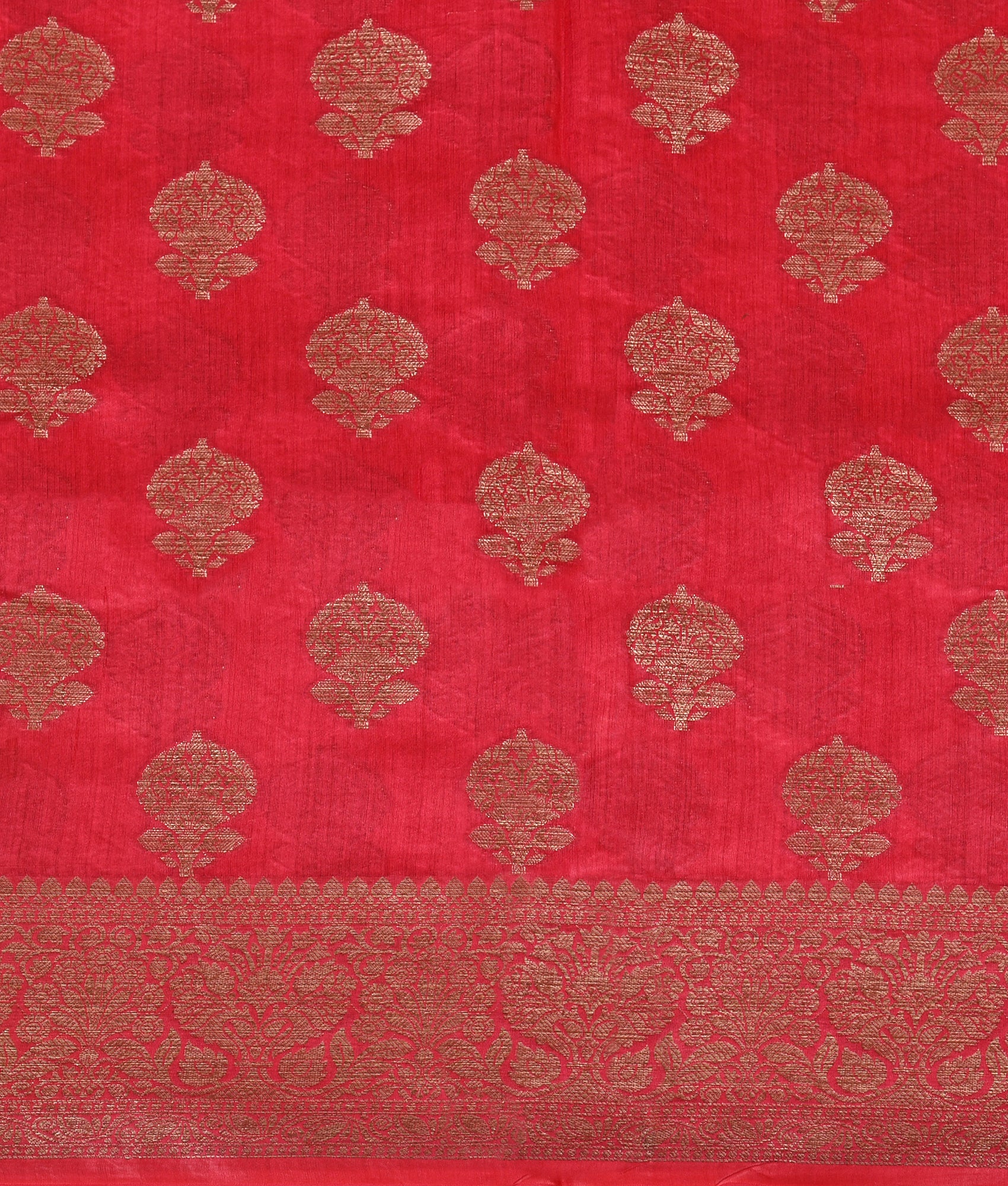 Red Silk Zari Festive Saree