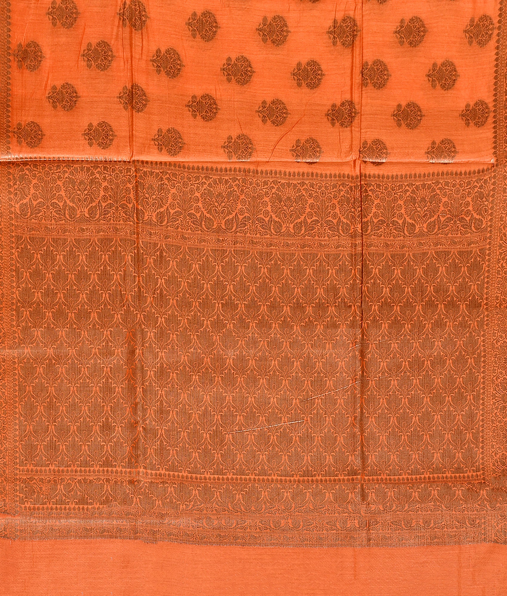 Orange Silk Zari Festive Saree