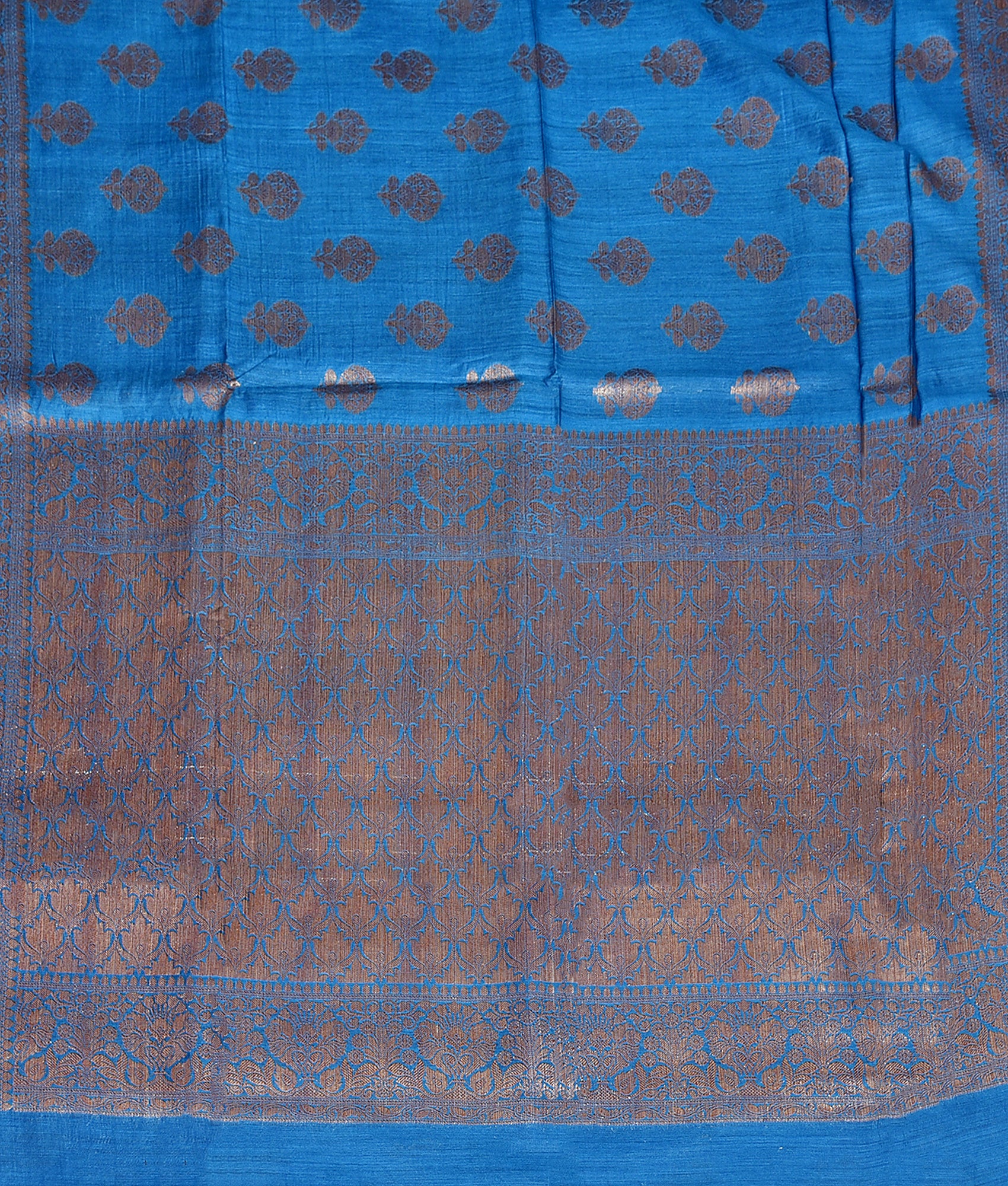 Royal Blue Silk Zari Festive Saree