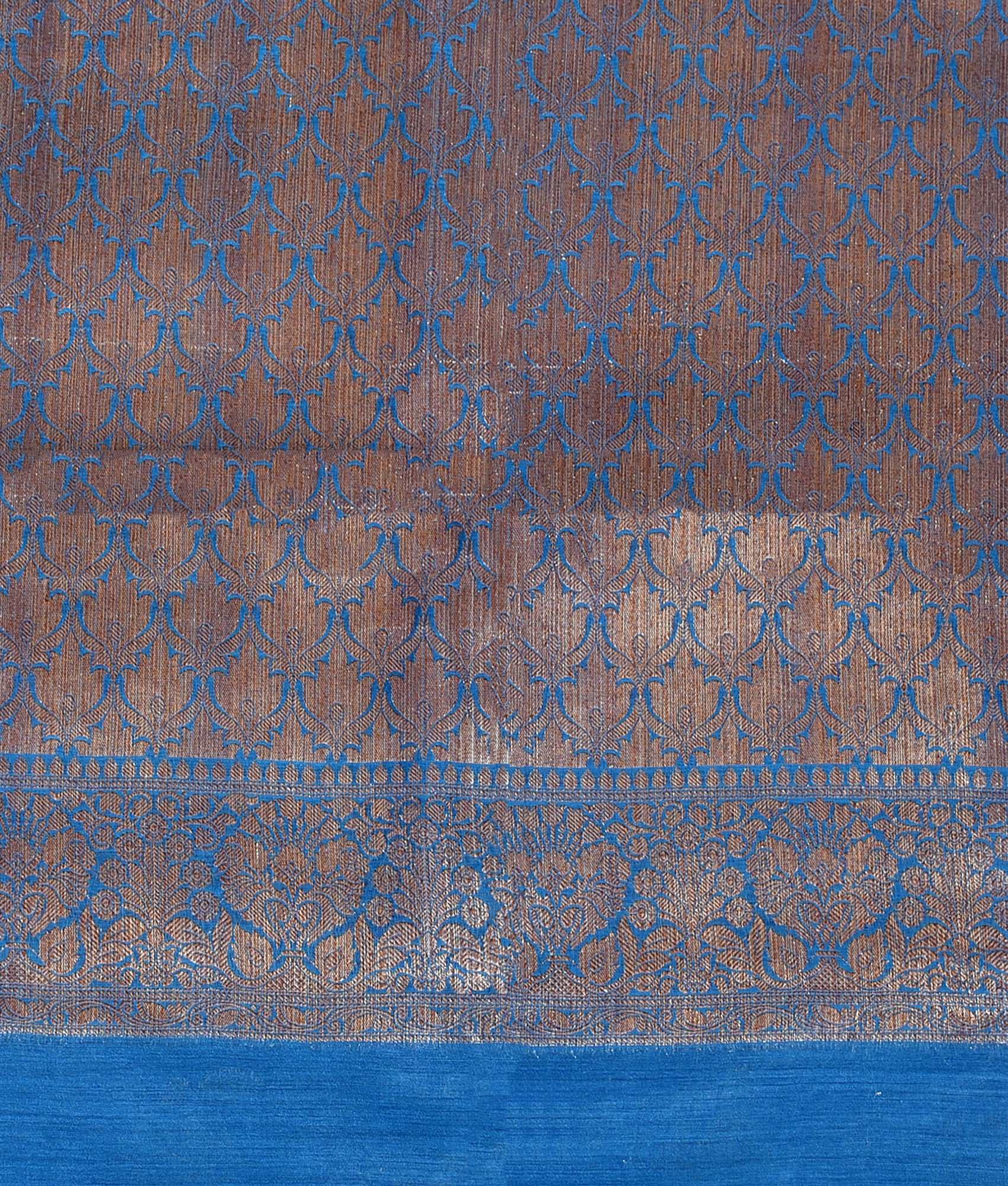 Royal Blue Silk Zari Festive Saree