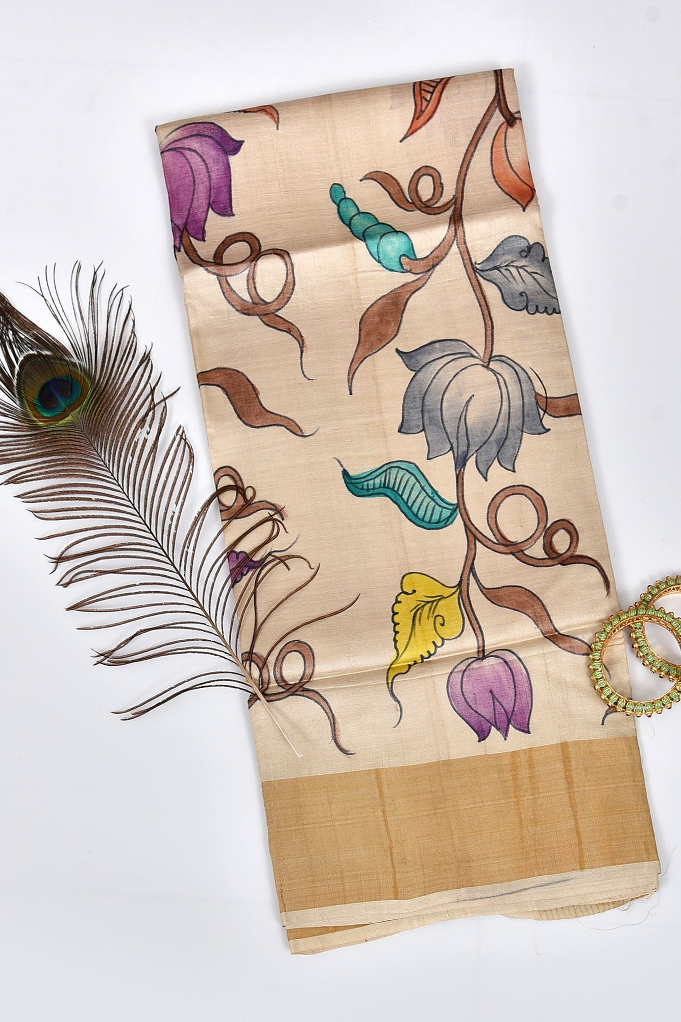 Handloom Silk Kalamkari Saree