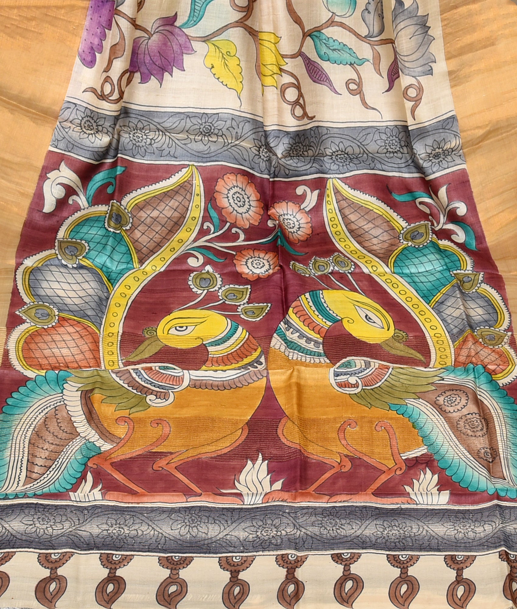 Handloom Silk Kalamkari Saree