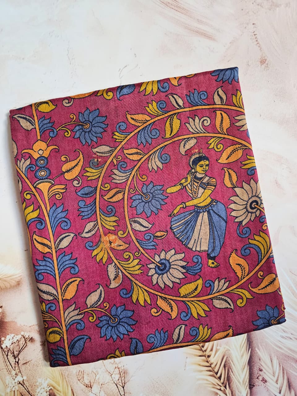Handloom Silk Kalamkari Saree – A Fusion of Tradition & Luxury