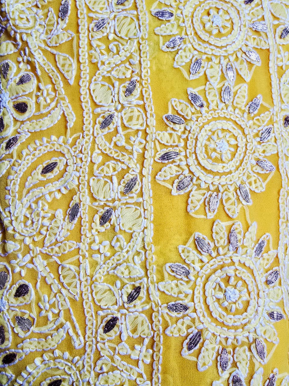 Handmade Yellow Saree
