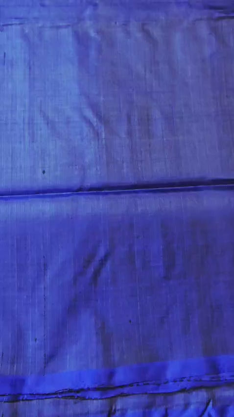 Bold Royal Blue Premium Bishnupur Katan Handloom Silk Saree – Stylish, Classic & Handcrafted