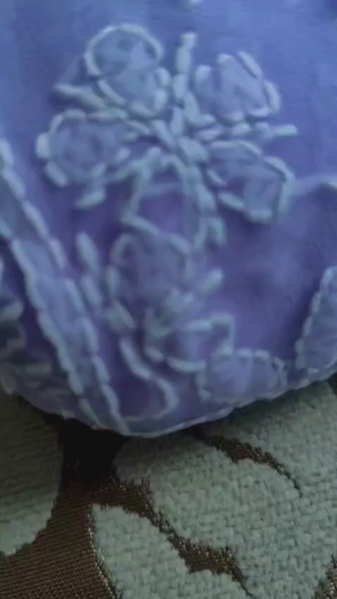 Lavender Chiffon Chikankari Saree with Full Jaal White Thread Work